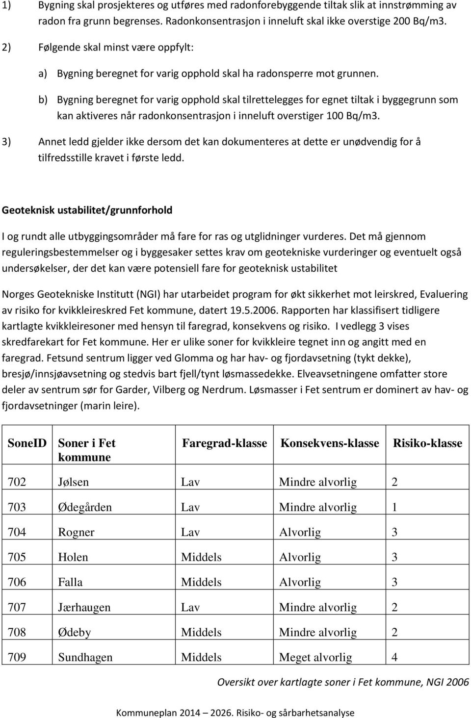 b) Bygning beregnet for varig opphold skal tilrettelegges for egnet tiltak i byggegrunn som kan aktiveres når radonkonsentrasjon i inneluft overstiger 100 Bq/m3.