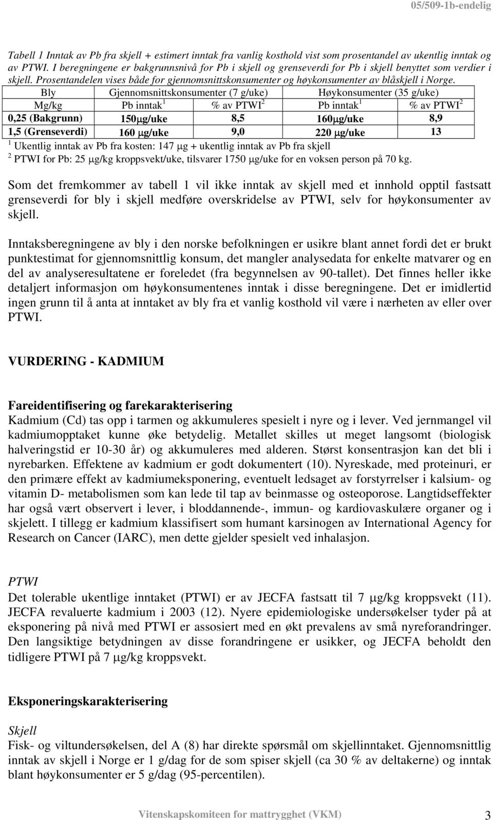 Prosentandelen vises både for gjennomsnittskonsumenter og høykonsumenter av blåskjell i Norge.