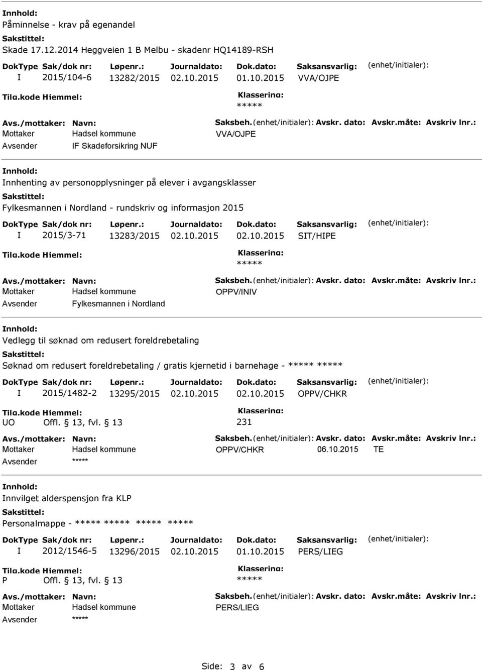 elever i avgangsklasser Fylkesmannen i Nordland - rundskriv og informasjon 2015 2015/3-71 13283/2015 ST/HE OV/NV Avsender Fylkesmannen i Nordland nnhold: Vedlegg