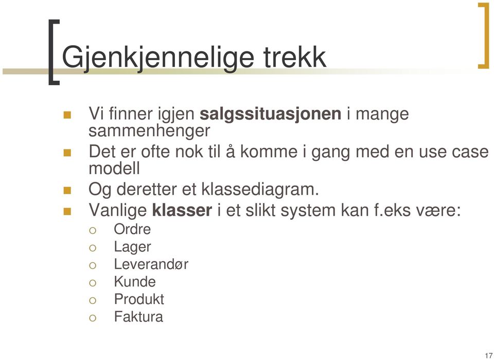 modell Og deretter et klassediagram.