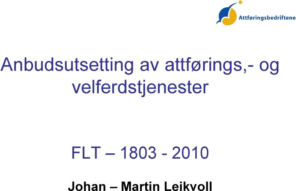 velferdstjenester FLT