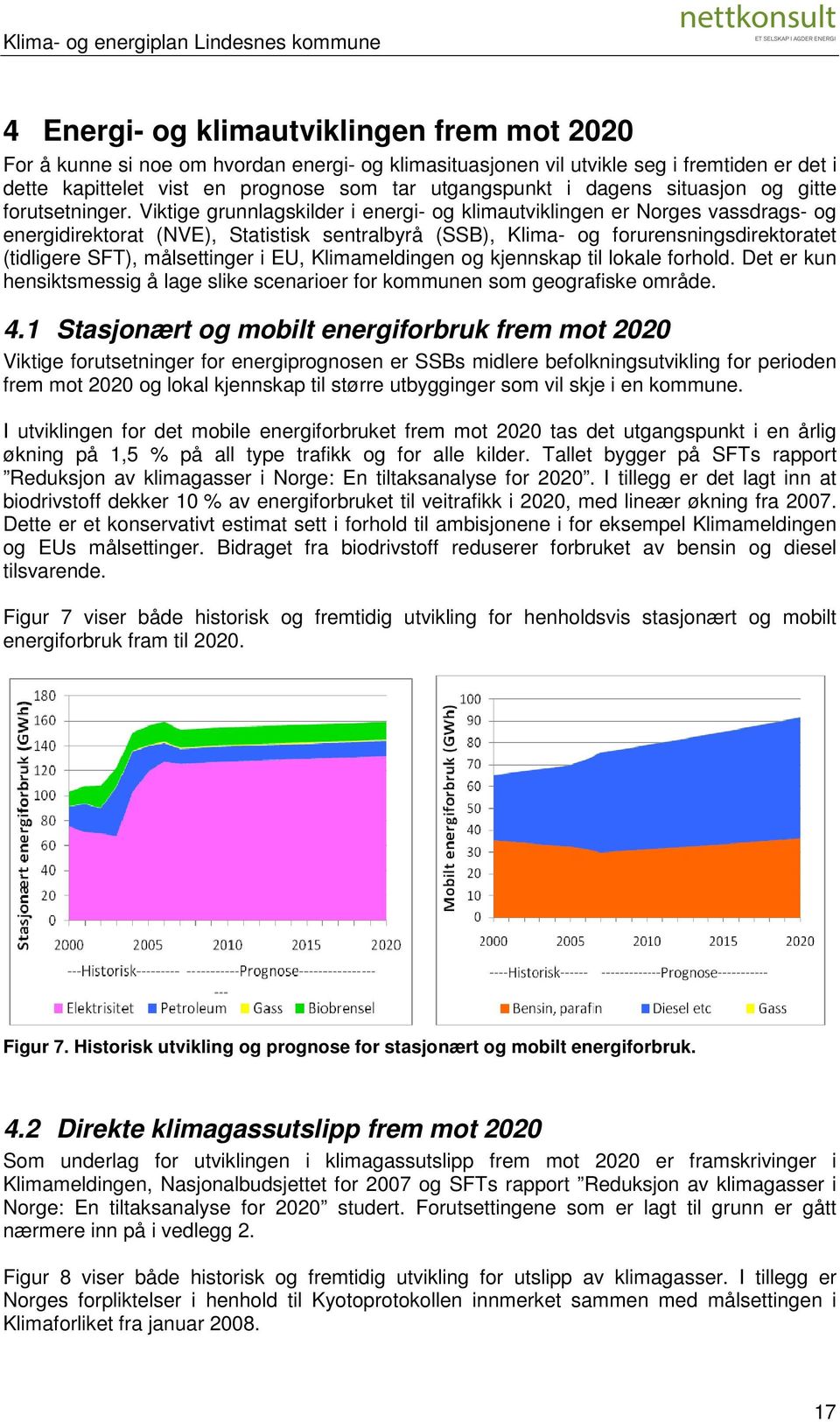 Viktige grunnlagskilder i energi- og klimautviklingen er Norges vassdrags- og energidirektorat (NVE), Statistisk sentralbyrå (SSB), Klima- og forurensningsdirektoratet (tidligere SFT), målsettinger i