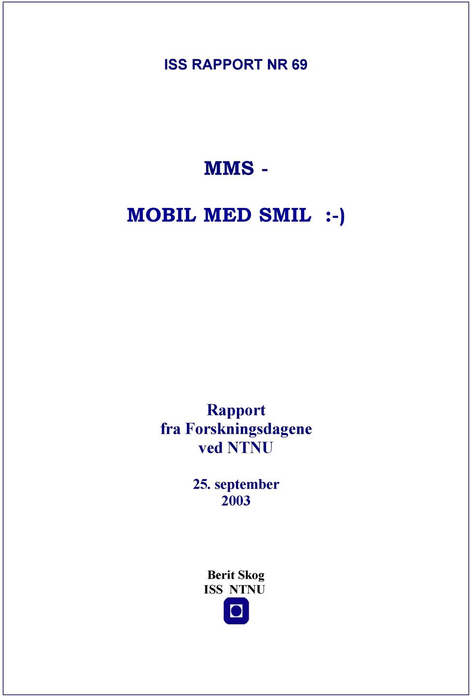 Forskningsdagene ved NTNU 25.