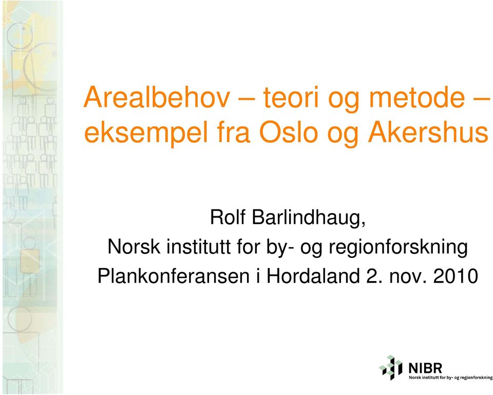 Norsk institutt for by- og