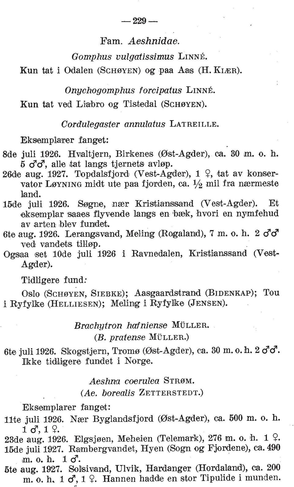 Topdabfjord (Vest-Agder), 1 9, (tat av koaservator LBYNING midt utie paa fjoirden, a. v2 mil fra naemeste hnd. 15d'e juli 1926. S~gns, naer Kristianlsoand (Vest-Agd'er).