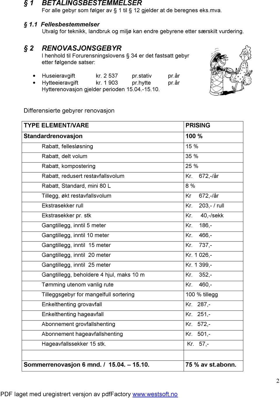 år Hytterenovasjon gjelder perioden 15.04.-15.10.