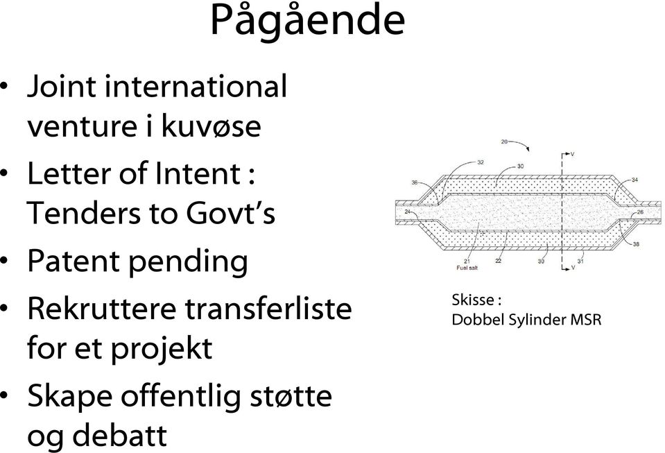 pending Rekruttere transferliste for et projekt