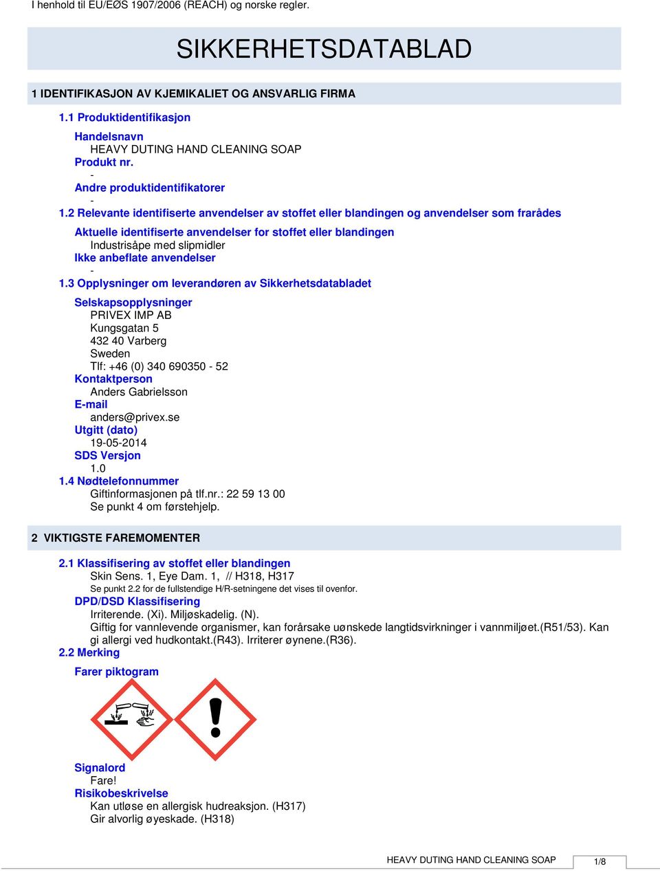 anbeflate anvendelser 1.