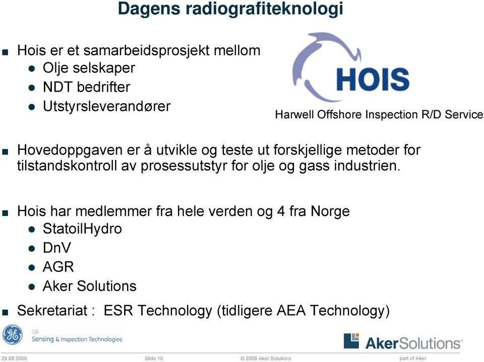 prosessutstyr for olje og gass industrien.