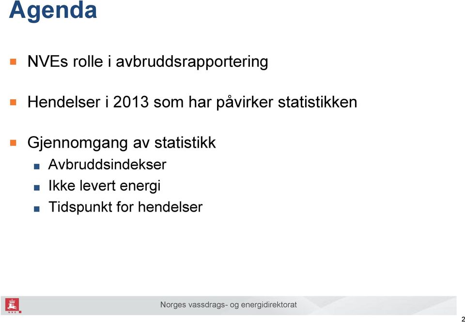 statistikken Gjennomgang av statistikk