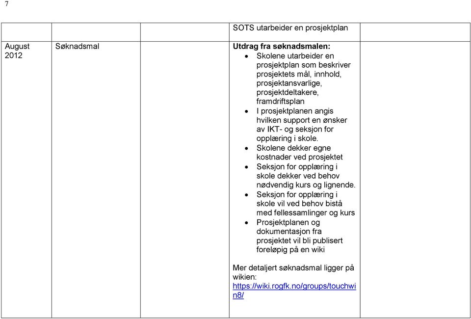 Skolene dekker egne kostnader ved prosjektet Seksjon for opplæring i skole dekker ved behov nødvendig kurs og lignende.