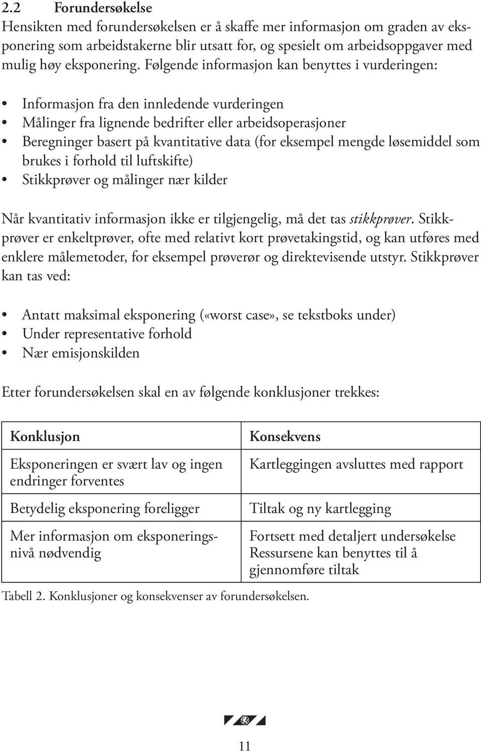 eksempel mengde løsemiddel som brukes i forhold til luftskifte) Stikkprøver og målinger nær kilder Når kvantitativ informasjon ikke er tilgjengelig, må det tas stikkprøver.