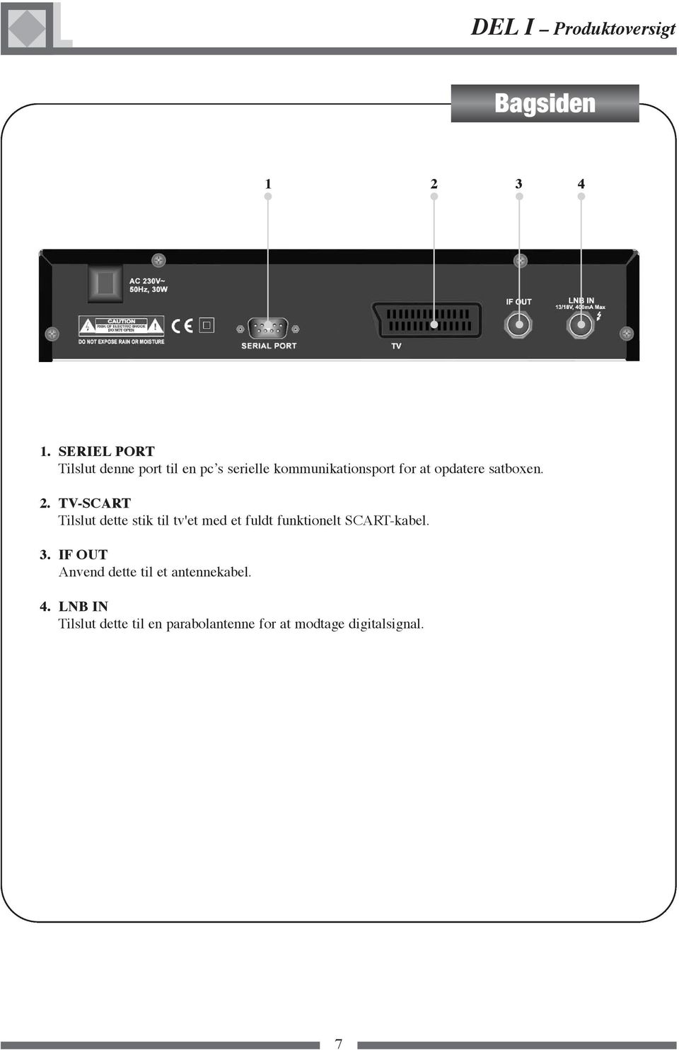 opdatere satboxen. 2.