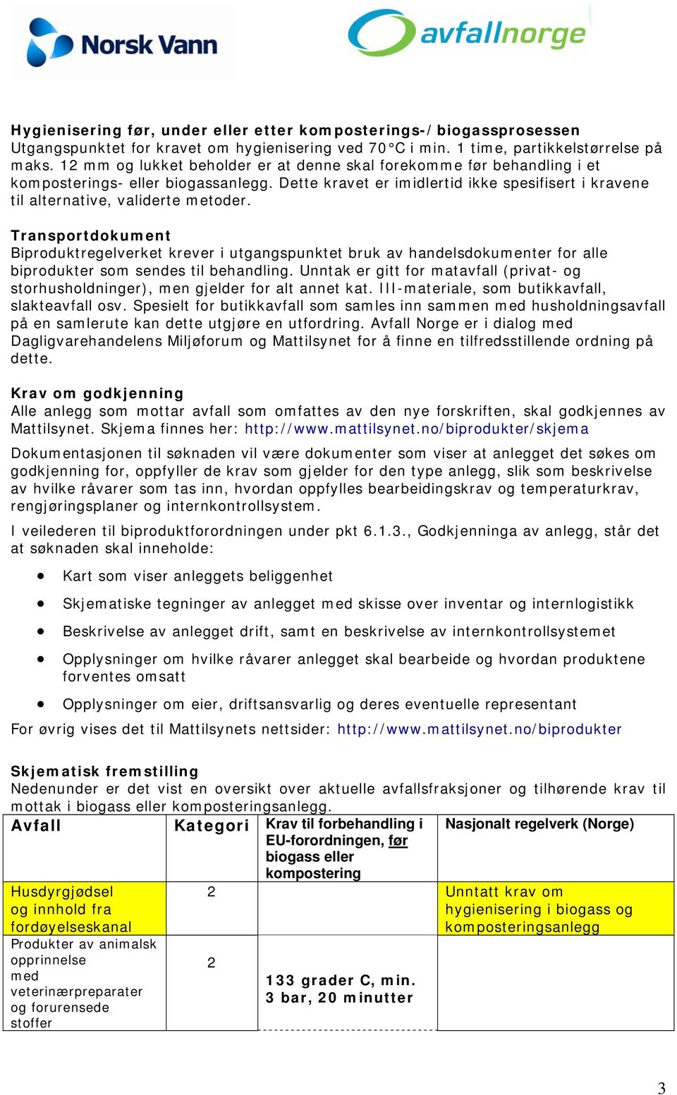 Transportdokument Biproduktregelverket krever i utgangspunktet bruk av handelsdokumenter for alle biprodukter som sendes til behandling.