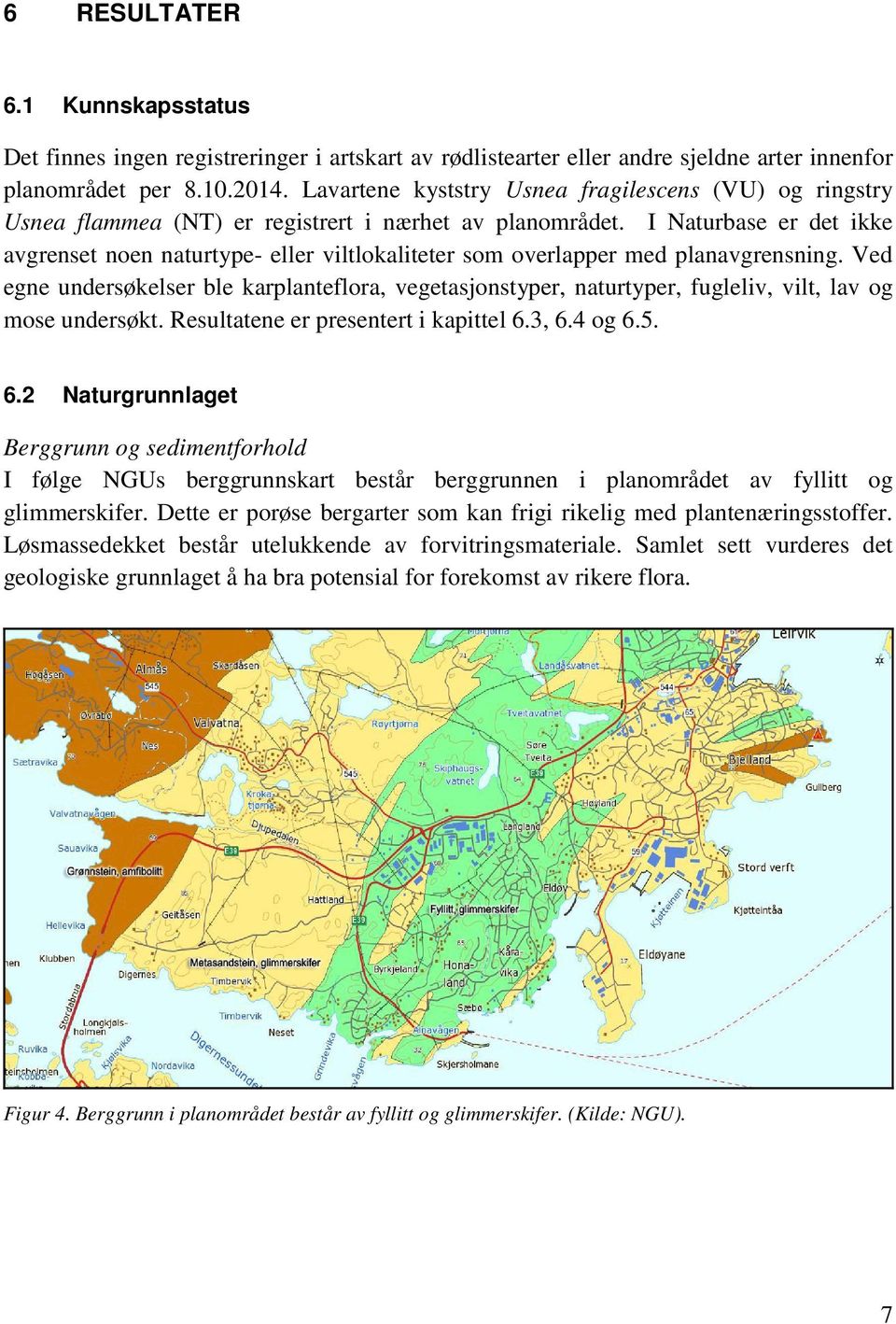 I Naturbase er det ikke avgrenset noen naturtype- eller viltlokaliteter som overlapper med planavgrensning.