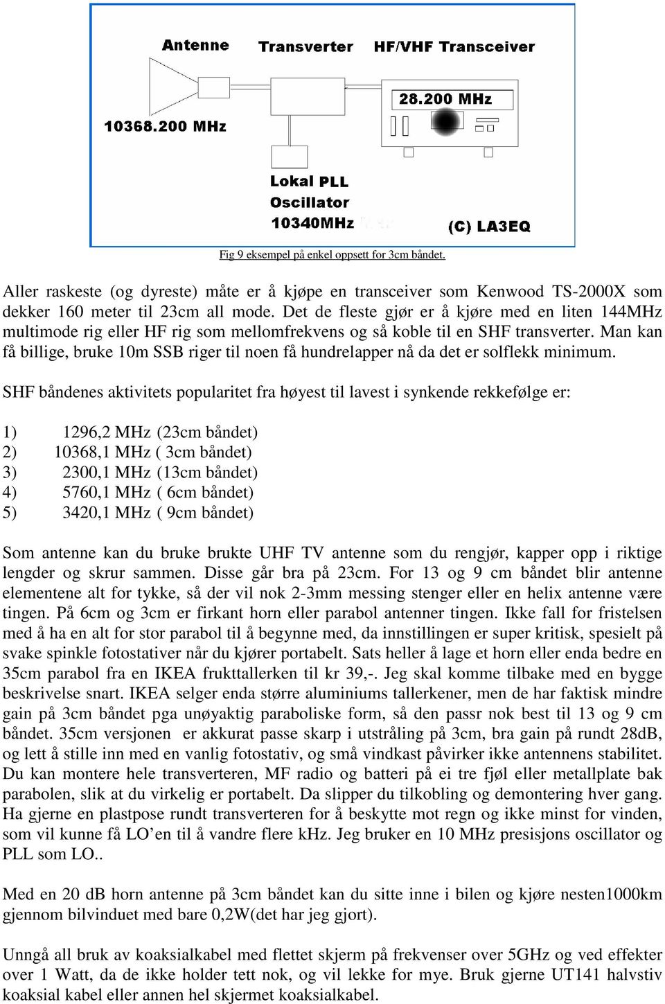 Man kan få billige, bruke 10m SSB riger til noen få hundrelapper nå da det er solflekk minimum.