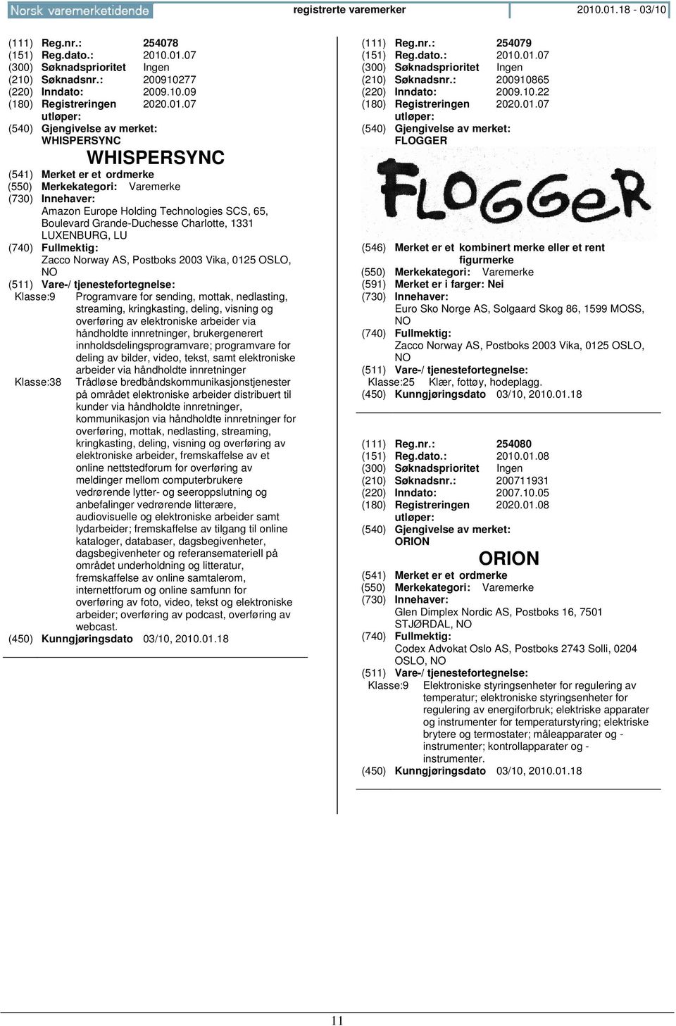 Technologies SCS, 65, Boulevard Grande-Duchesse Charlotte, 1331 LUXENBURG, LU Zacco Norway AS, Postboks 2003 Vika, 0125 OSLO, Klasse:9 Programvare for sending, mottak, nedlasting, streaming,