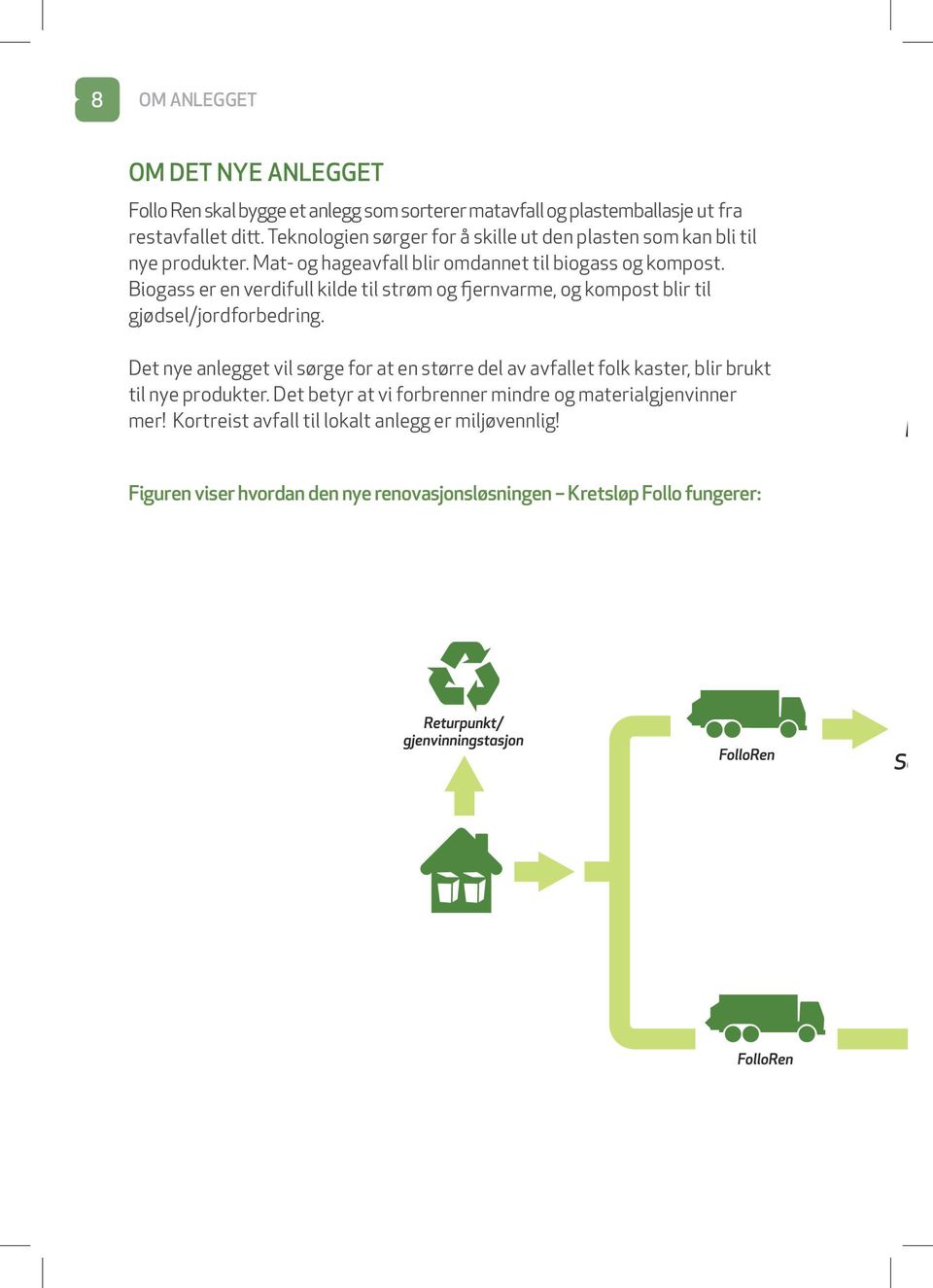 Biogass er en verdifull kilde til strøm og fjernvarme, og kompost blir til gjødsel/jordforbedring.