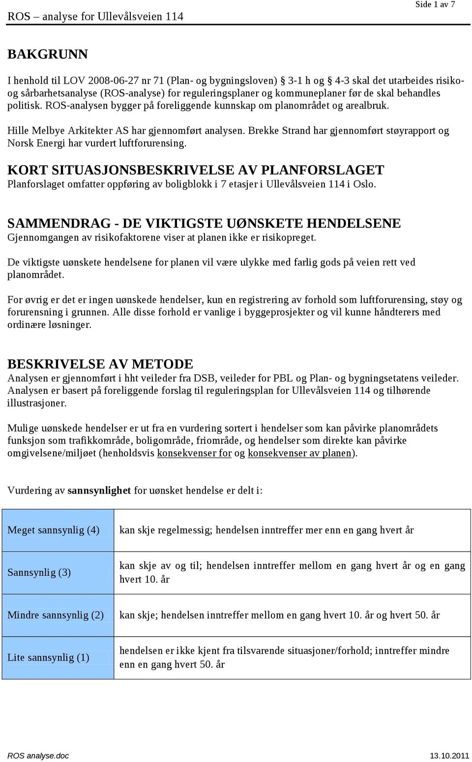 Brekke Strand har gjennomført støyrapport Norsk Energi har vurdert luftforurensing.