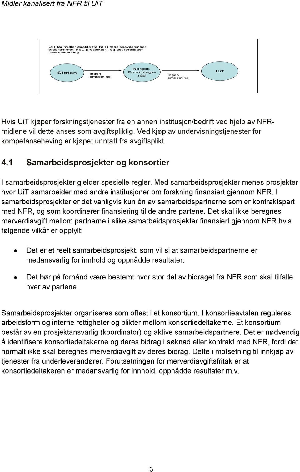 Ved kjøp av undervisningstjenester for kompetanseheving er kjøpet unntatt fra avgiftsplikt. 4.1 Samarbeidsprosjekter og konsortier I samarbeidsprosjekter gjelder spesielle regler.