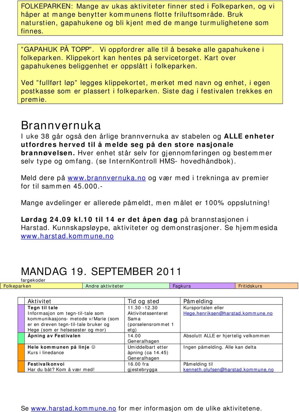 Ved fullført løp legges klippekortet, merket med navn og enhet, i egen postkasse som er plassert i folkeparken. Siste dag i festivalen trekkes en premie.