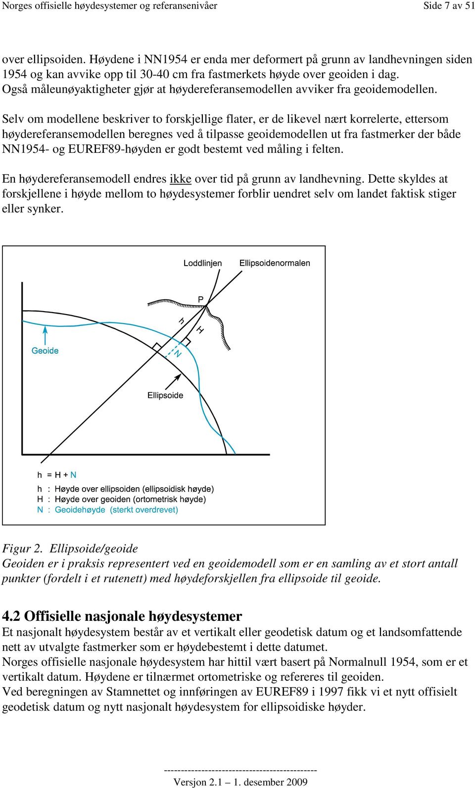 Også måleunøyaktigheter gjør at høydereferansemodellen avviker fra geoidemodellen.