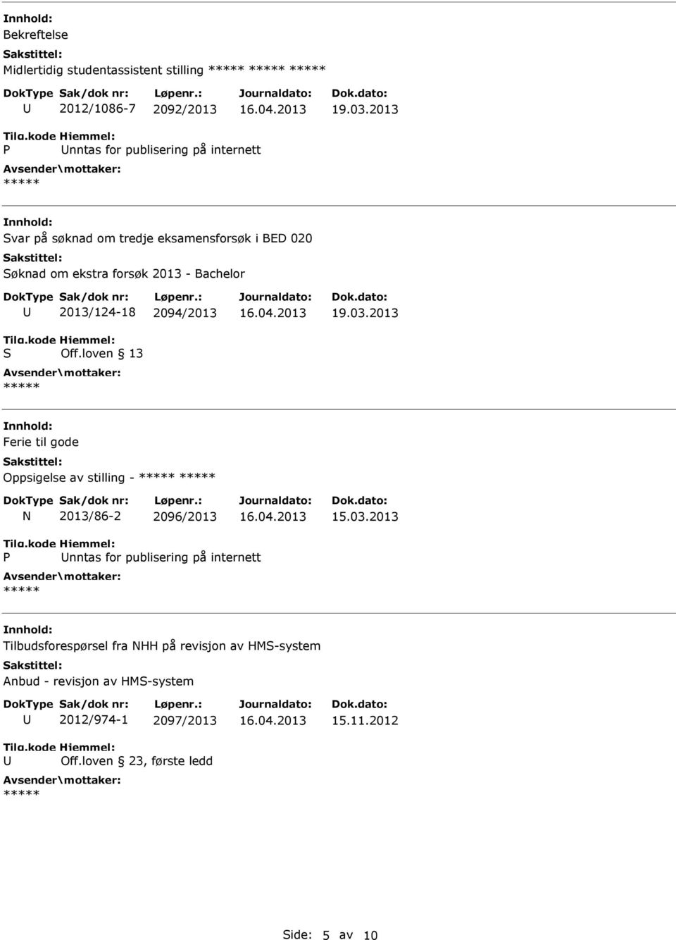 loven 13 Ferie til gode Oppsigelse av stilling - N 2013/86-2 2096/2013 15.03.