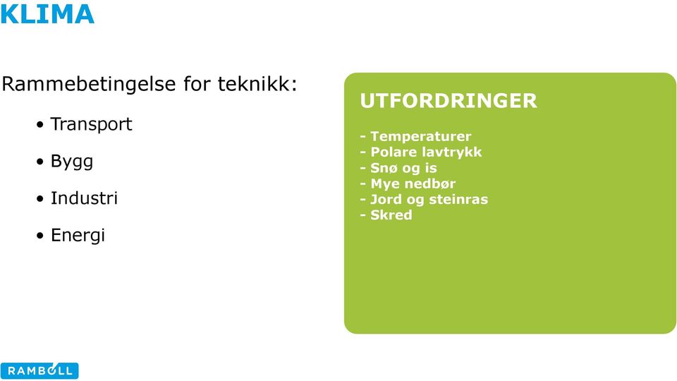 UTFORDRINGER - Temperaturer - Polare