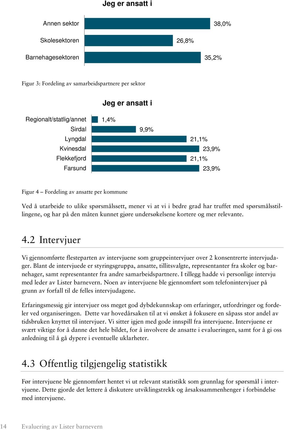 spørsmålsstillingene, og har på den måten kunnet gjøre undersøkelsene kortere og mer relevante. 4.