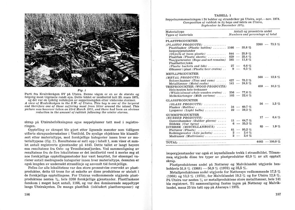 Denne vågen er en av de største og følgelig mest tilgrisete rundt øya. Dette bildet er imidlertid tatt 23. mars 1975, og det var en tydelig reduksjon av søppelmengden etter vinterens stormer.