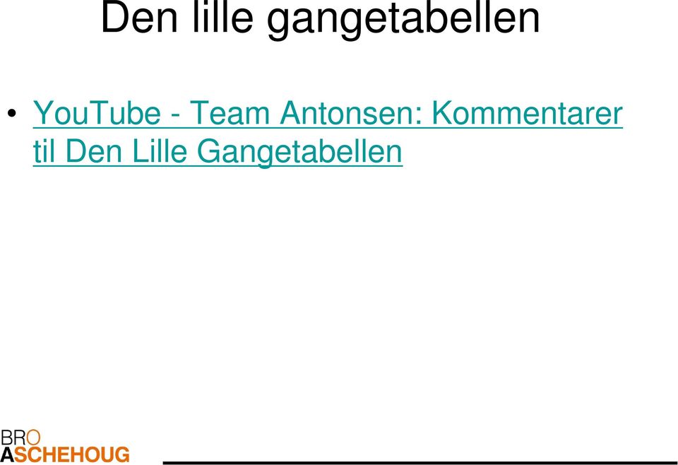 - Team Antonsen: