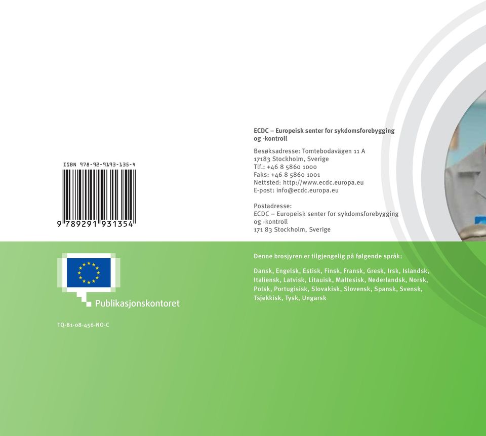 eu E-post: info@ecdc.europa.