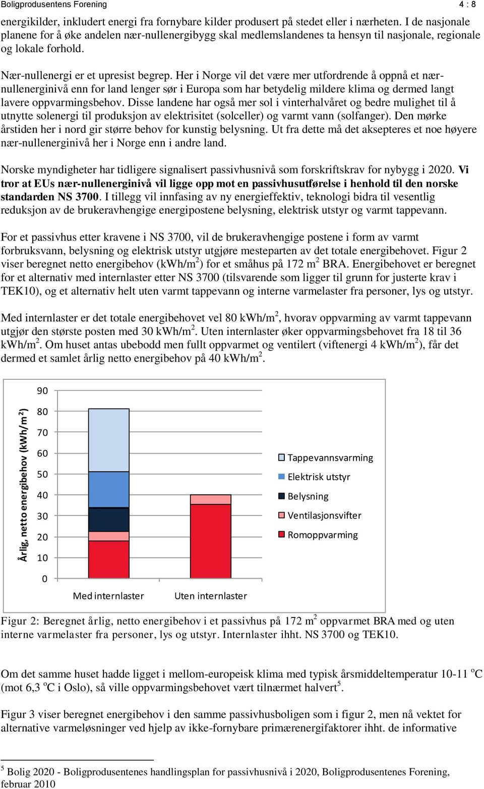 Her i Norge vil det være mer utfordrende å oppnå et nærnullenerginivå enn for land lenger sør i Europa som har betydelig mildere klima og dermed langt lavere oppvarmingsbehov.