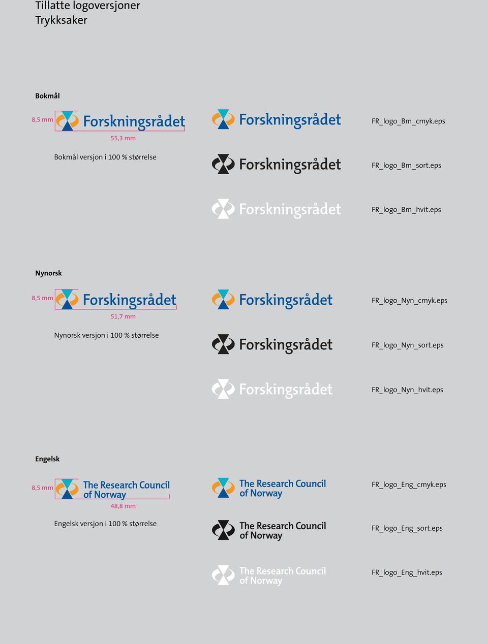 eps Nynorsk FR_logo_Nyn_cmyk.eps 51,7 mm Nynorsk versjon i 100 % størrelse FR_logo_Nyn_sort.