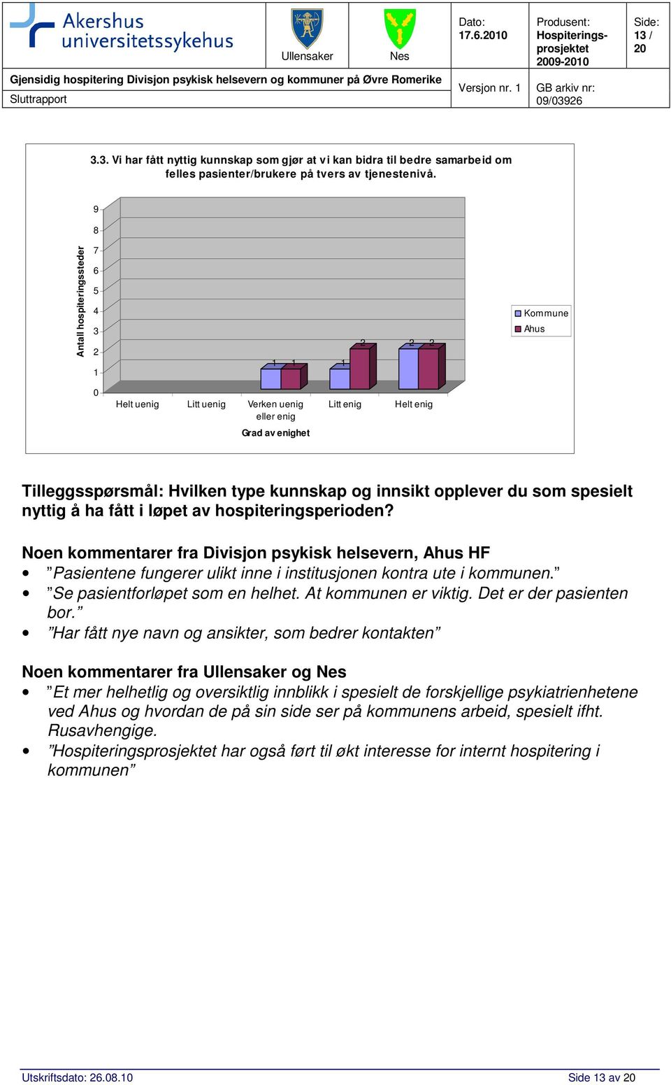 innsikt opplever du som spesielt nyttig å ha fått i løpet av hospiteringsperioden?