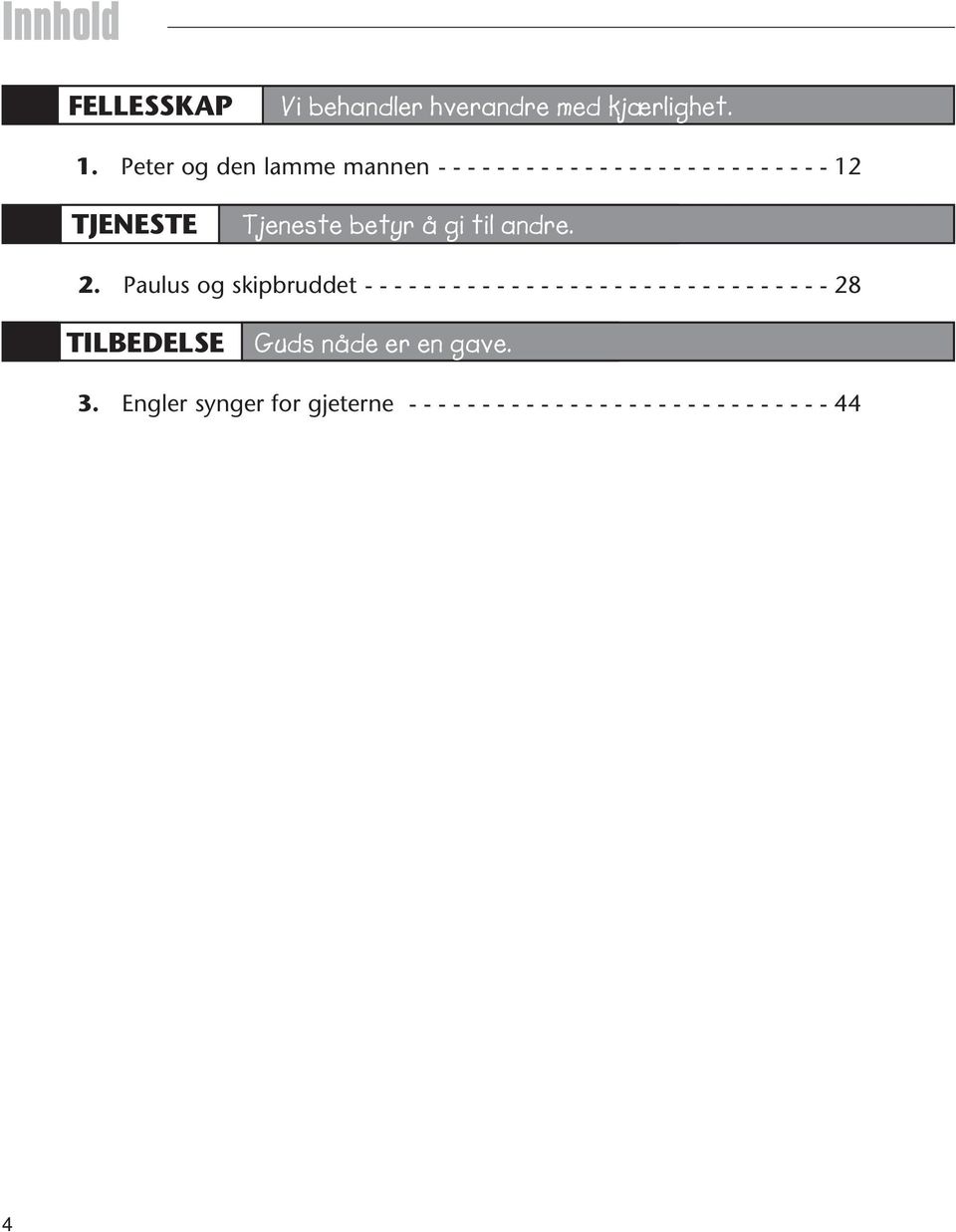 betyr å gi til andre. 2.