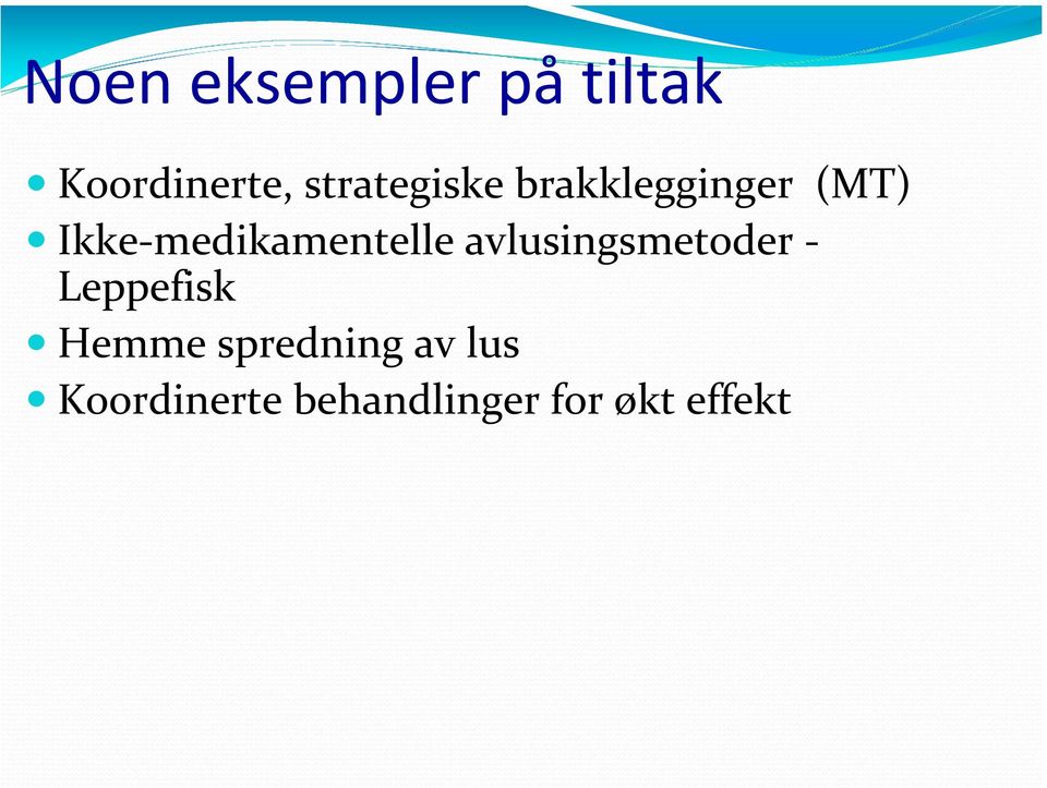 medikamentelle avlusingsmetoder Leppefisk