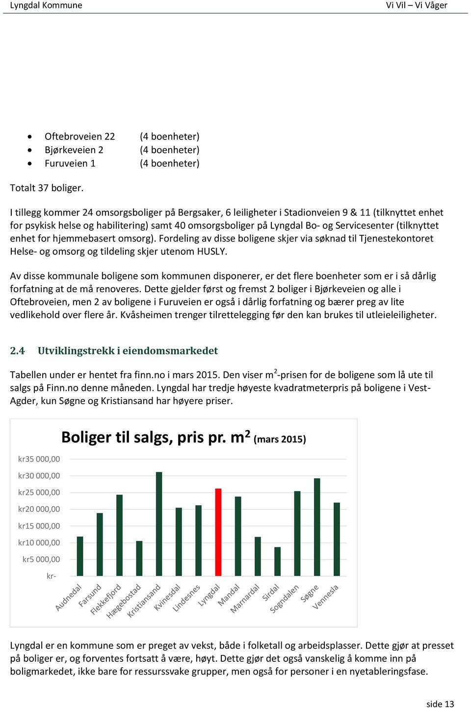 (tilknyttet enhet for hjemmebasert omsorg). Fordeling av disse boligene skjer via søknad til Tjenestekontoret Helse- og omsorg og tildeling skjer utenom HUSLY.