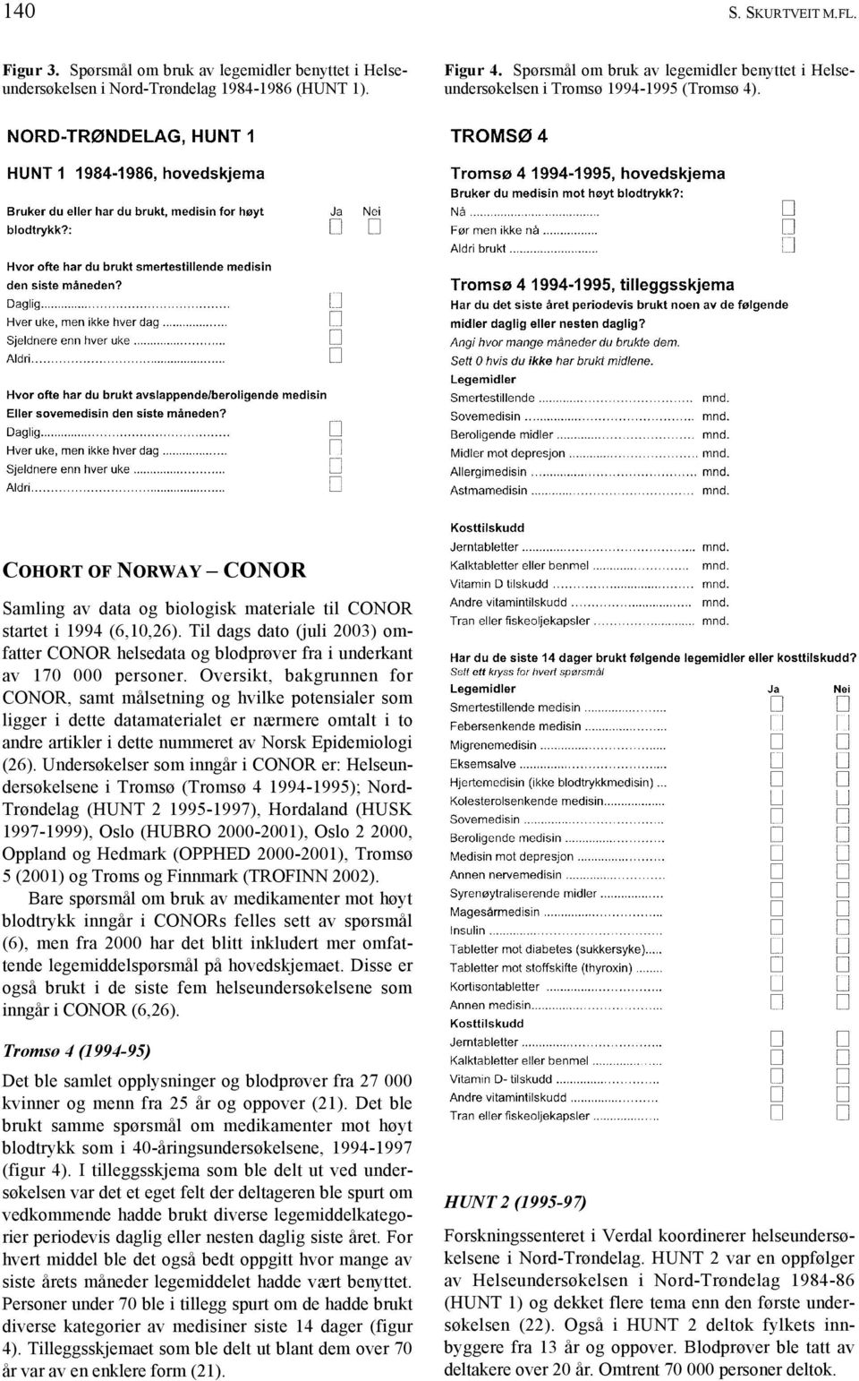 Til dags dato (juli 2003) omfatter CONOR helsedata og blodprøver fra i underkant av 170 000 personer.