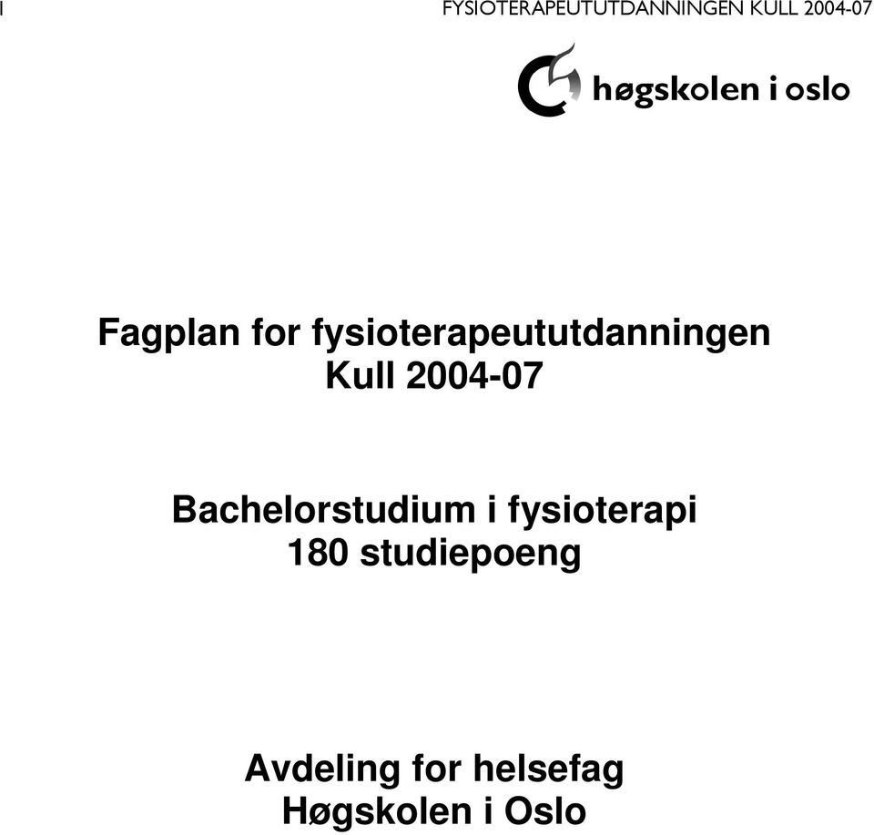 2004-07 Bachelorstudium i
