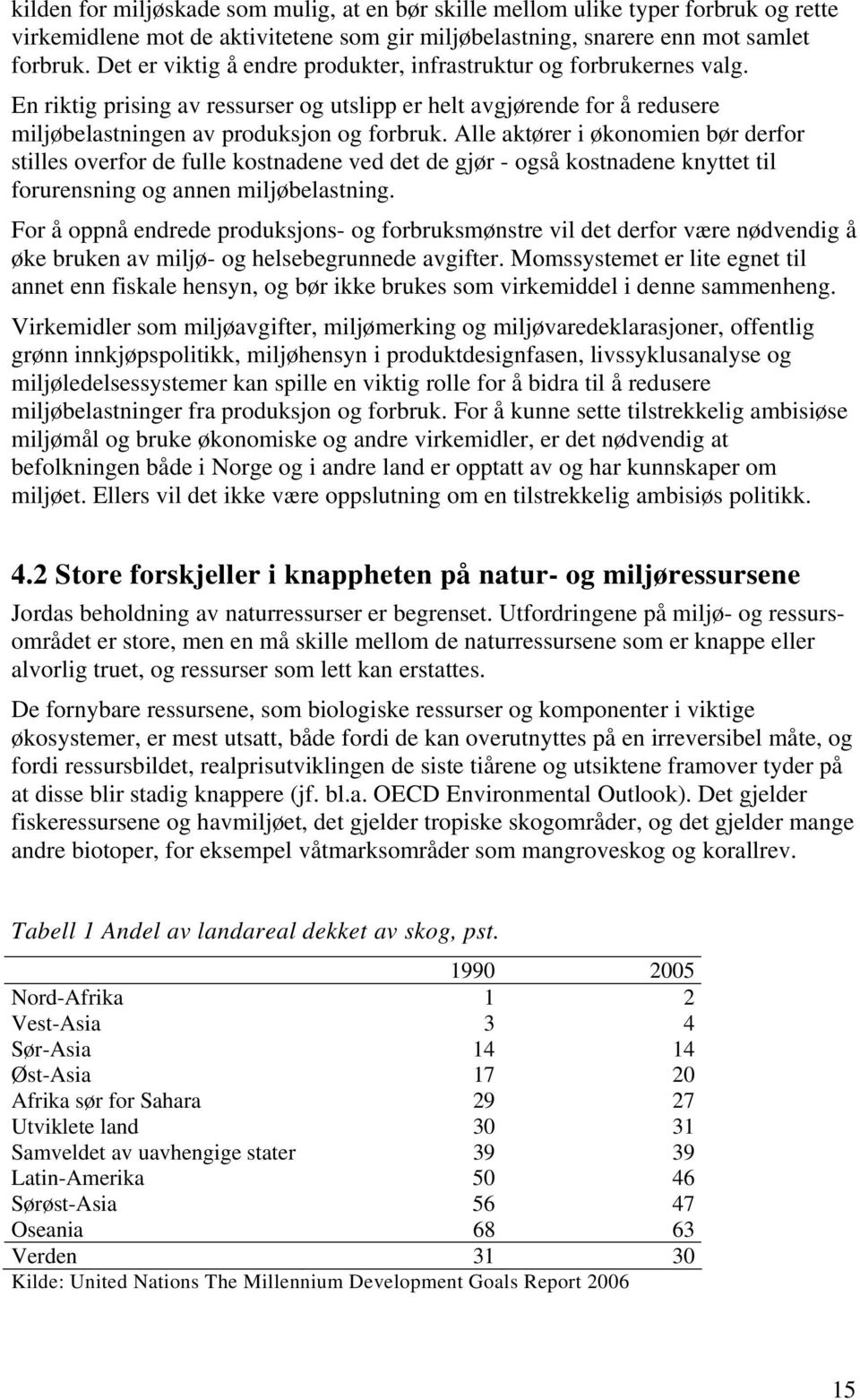 Alle aktører i økonomien bør derfor stilles overfor de fulle kostnadene ved det de gjør - også kostnadene knyttet til forurensning og annen miljøbelastning.