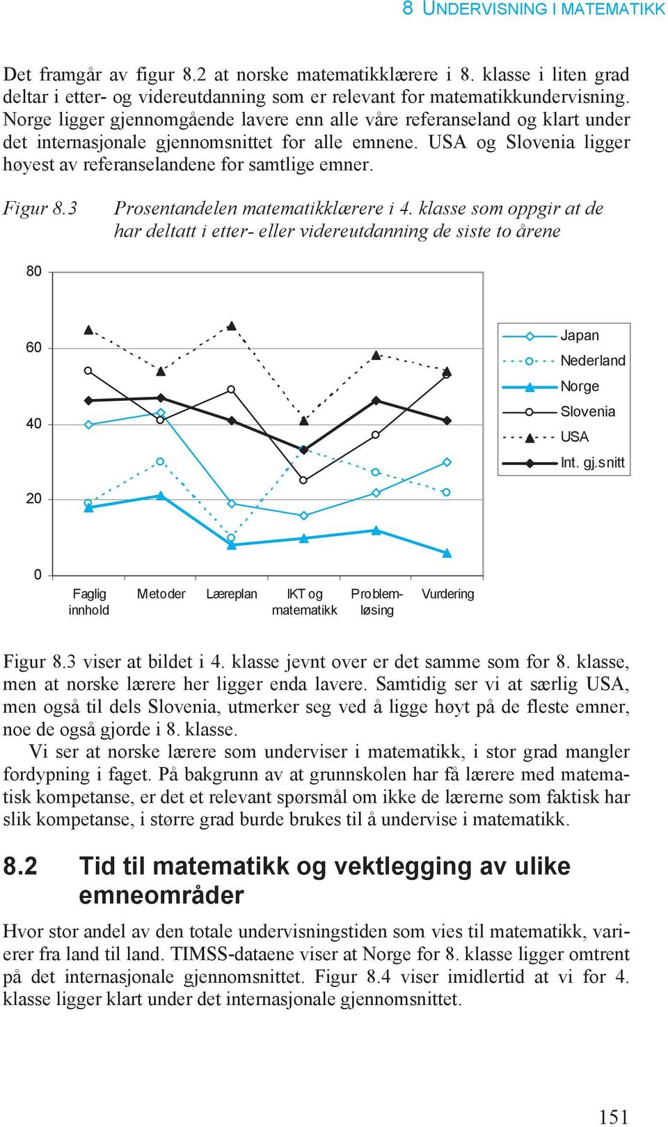 3 Prosentandelen matematikklærere i 4.