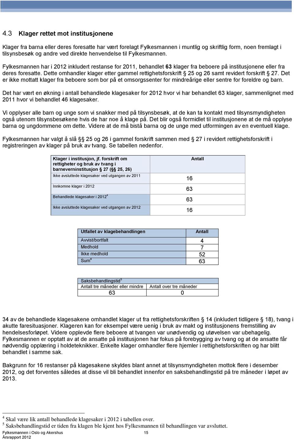 Dette omhandler klager etter gammel rettighetsforskrift 25 og 26 samt revidert forskrift 27.