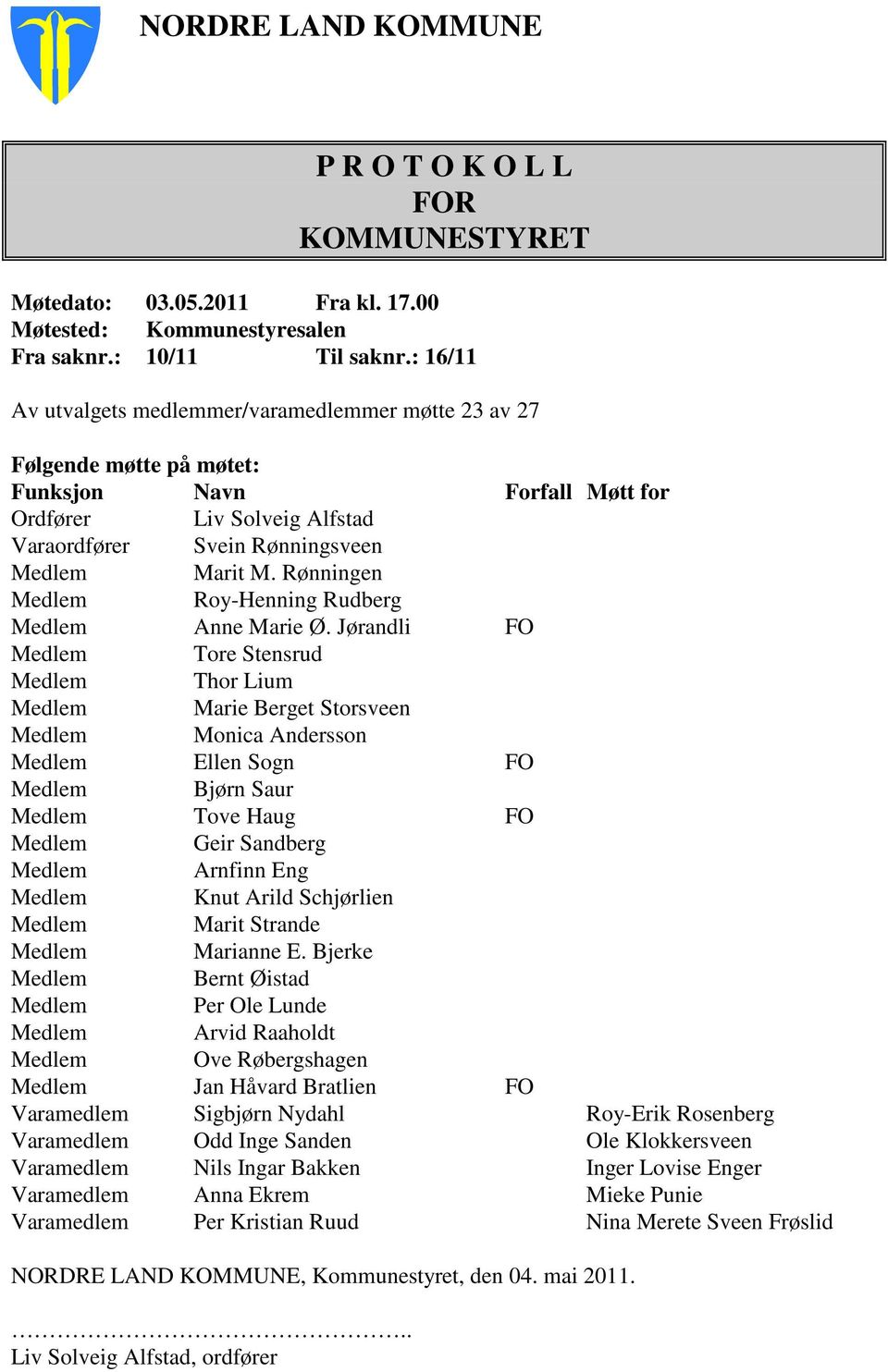 Rønningen Medlem Roy-Henning Rudberg Medlem Anne Marie Ø.