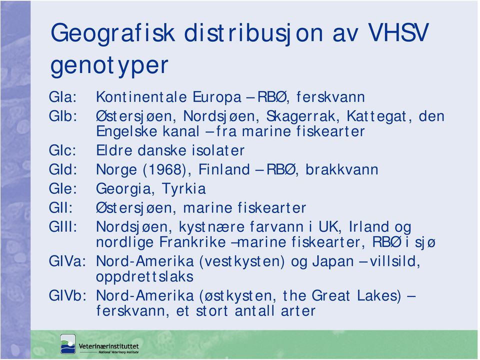 Georgia, Tyrkia Østersjøen, marine fiskearter Nordsjøen, kystnære farvann i UK, Irland og nordlige Frankrike marine fiskearter, RBØ i