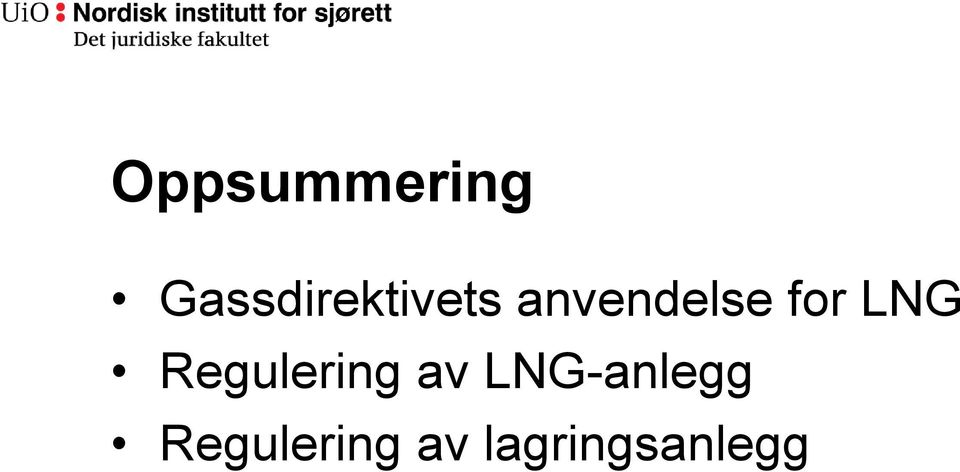 anvendelse for LNG