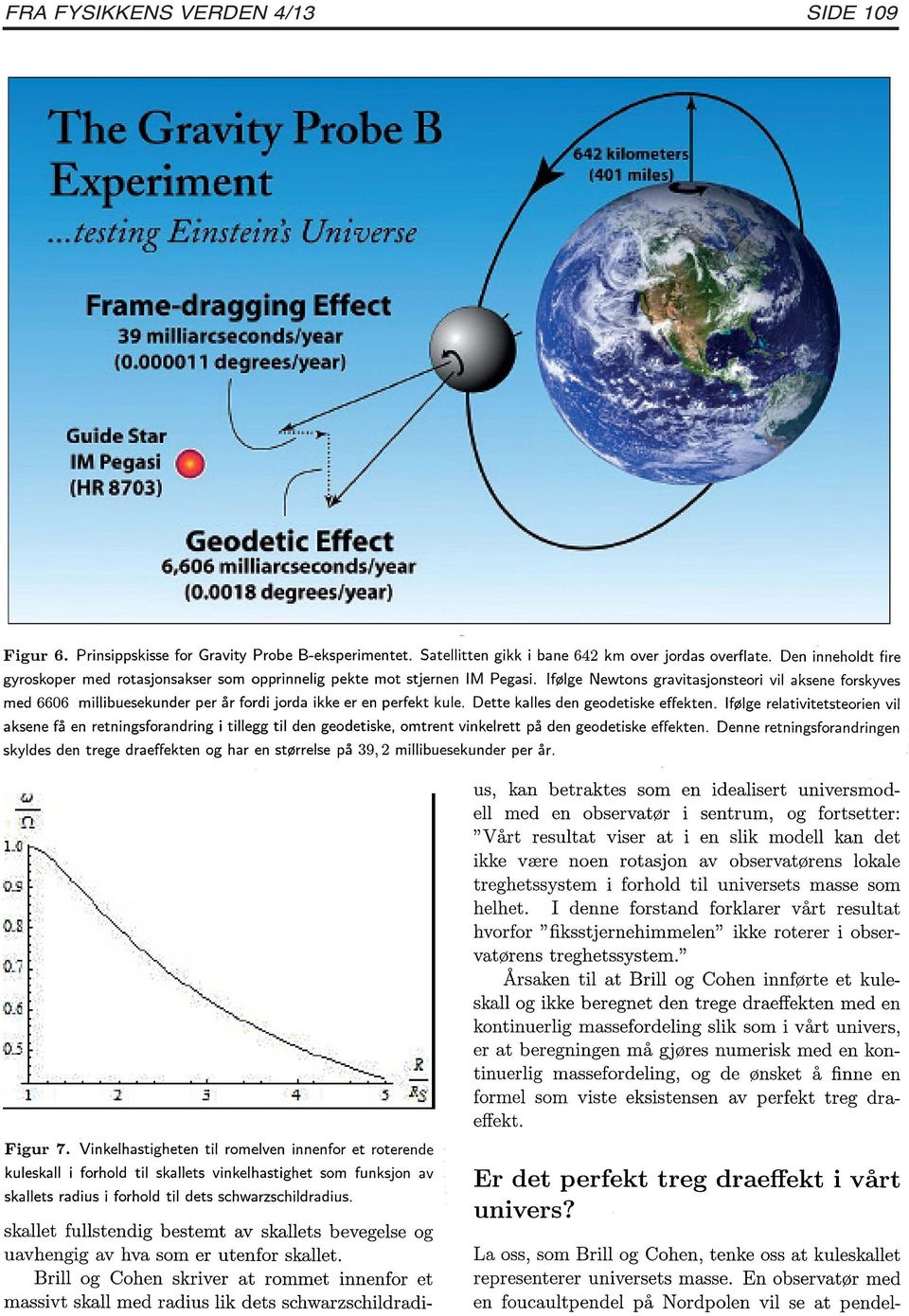 Ifølge Newtons gravitasjonsteori vil a ksene forskyves med 6606 millibuesekunder per år fordi jorda ikke er en perfekt kule. Dette kalles de n geodetiske effekten.