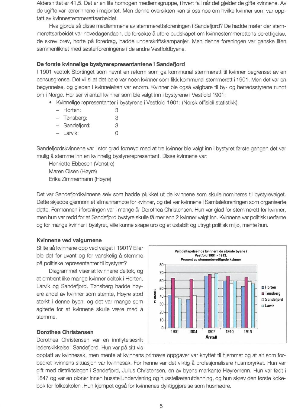 De hadde møter der stem merettsarbeidet var hovedagendaen, de forsøkte å utbre budskapet om kvinnestemmerettens berettigelse, de skrev brev, hørte på foredrag, hadde underskriftskampanjer.