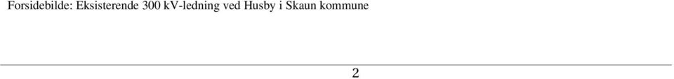 kv-ledning ved