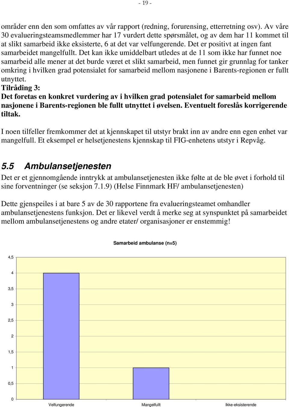 Det er positivt at ingen fant samarbeidet mangelfullt.